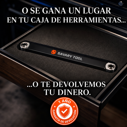 Garantía de devolución de 1 año: o se gana un lugar en tu caja de herramientas o te devolvemos tu dinero