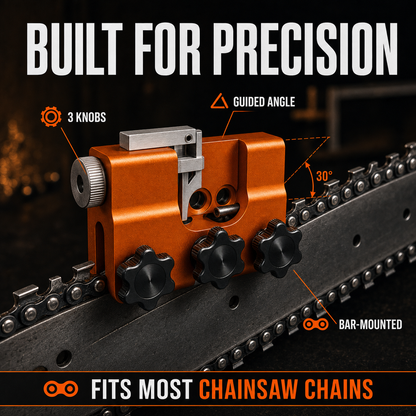 Savary Chainsaw Sharpener built for precision card