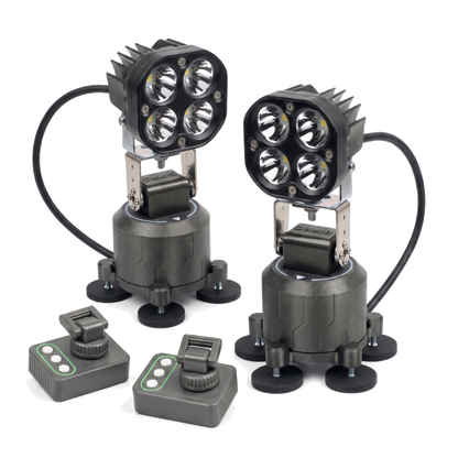 Savary PRO 1.0 - dual PTZ mounts with two 180W spotlights and two remotes