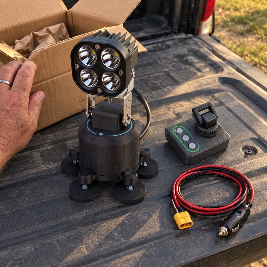 Savary PRO kit unboxed on tailgate